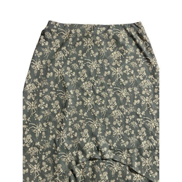 Thorn & Fable Maxi Skirt Women Sz SM Skeleton Butterfly Pixie Hem Fairy Goth - Picture 10 of 11